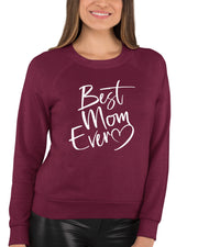 Script Best Mom Ever Heart Mother's Day Gift Idea Sweatshirt