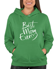 Script Best Mom Ever Heart Mother's Day Gift Idea Hoodie