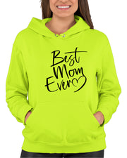 Script Best Mom Ever Heart Mother's Day Gift Idea Hoodie