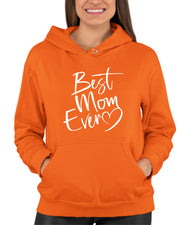 Script Best Mom Ever Heart Mother's Day Gift Idea Hoodie