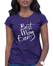 Script Best Mom Ever Heart Mother's Day Gift Idea Womens-Tshirt