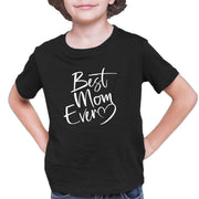 Script Best Mom Ever Heart Mother's Day Gift Idea Youth-Tshirt