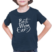 Script Best Mom Ever Heart Mother's Day Gift Idea Youth-Tshirt