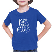 Script Best Mom Ever Heart Mother's Day Gift Idea Youth-Tshirt