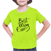 Script Best Mom Ever Heart Mother's Day Gift Idea Youth-Tshirt