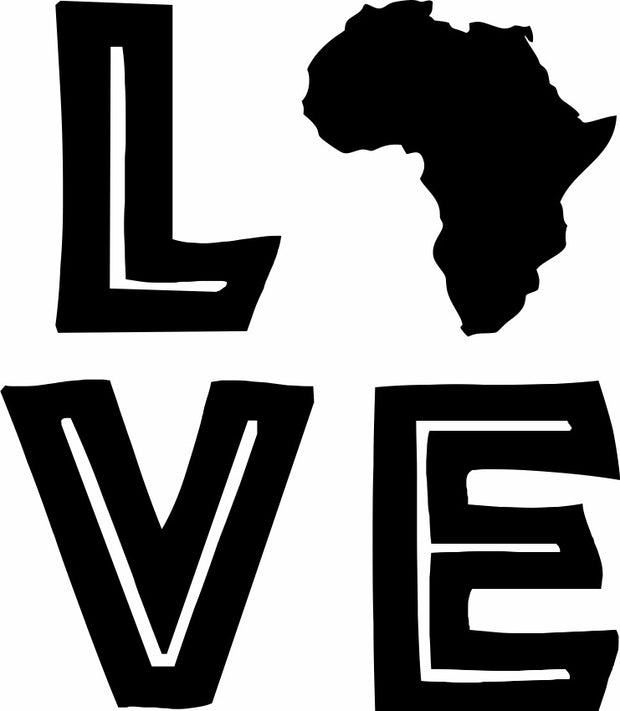 Africa Love I Love Africa Adult-Tshirt