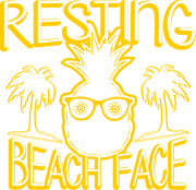 Resting Beach Face Adult-Tshirt