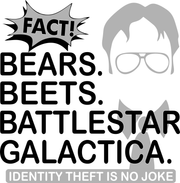 Bears Beets Battlestar Galactica Adult-Tshirt