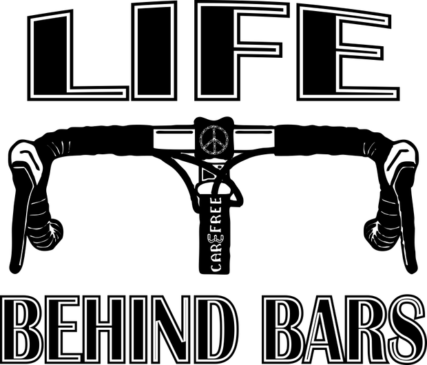 Life Behind Bars Funny Bike Bicycle Funny Adult-Tshirt
