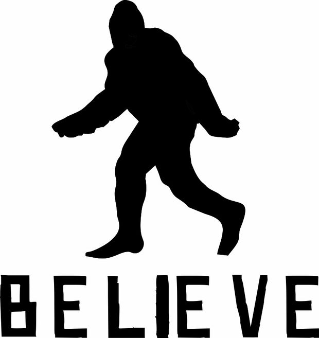 Bigfoot Believe Sasquatch Squatch Adult-Tshirt