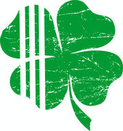 Distressed Shamrock St. Patrick's Day Irish Pride Adult-Tshirt