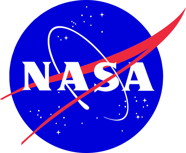 Blue NASA Logo Adult-Tshirt