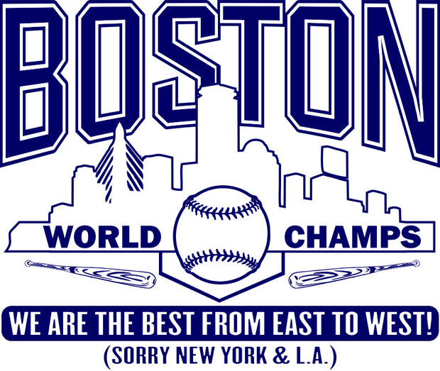Boston Skyline 2018 World Champs Champions Adult-Tshirt