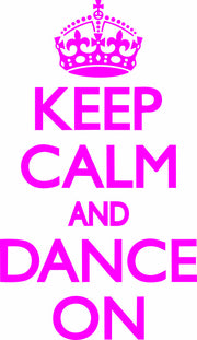 Keep Calm And Dance On Adult-Tshirt