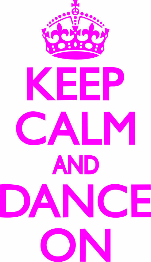 Keep Calm And Dance On Adult-Tshirt