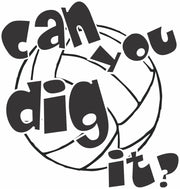 CAN YOU DIG IT Volleyball Adult-Tshirt