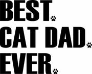 Best Cat Dad Ever Funny Adult-Tshirt