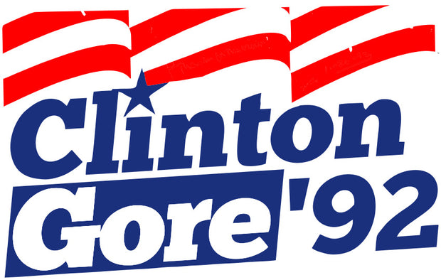 Clinton Gore 1992 Retro Democratic Party Adult-Tshirt