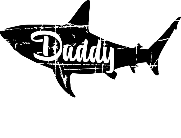 Fashion Daddy Shark Adult-Tshirt