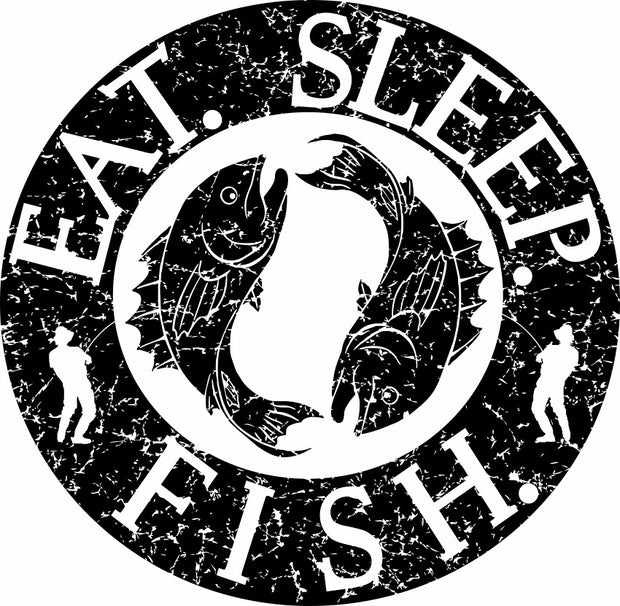 Eat. Sleep. Fish. Fishing Adult-Tshirt