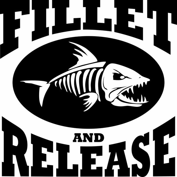 Fillet And Release Funny Fishing Adult-Tshirt