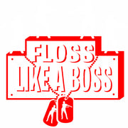 Floss Like A Boss Tags Adult-Tshirt