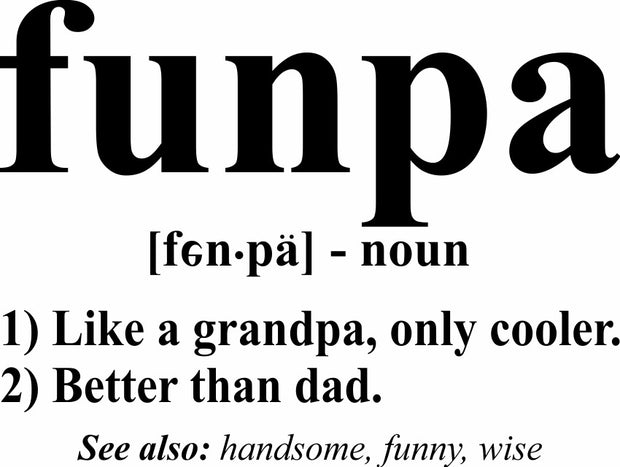 Funpa Fun Grandpa Funny Adult-Tshirt