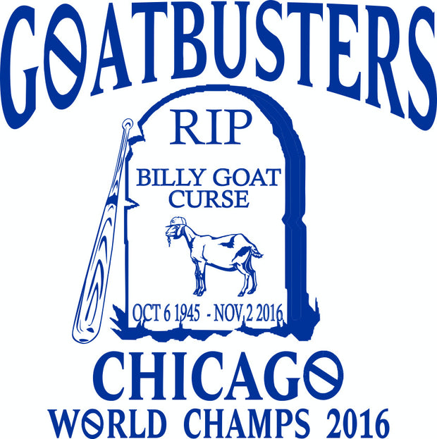 Goatbusters Billy Goat Curse RIP Adult-Tshirt
