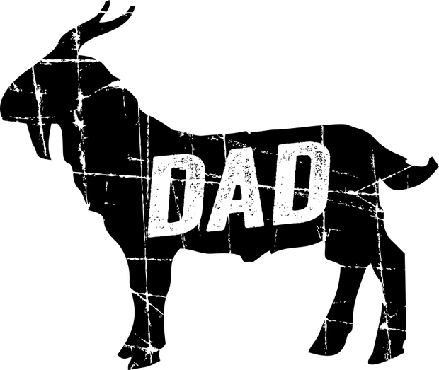 GOAT Dad Greatest Of All Time Funny Father&