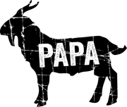 GOAT Papa Greatest Of All Time Dad Grandpa Adult-Tshirt