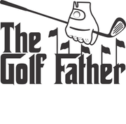 The Golf Father Adult-Tshirt