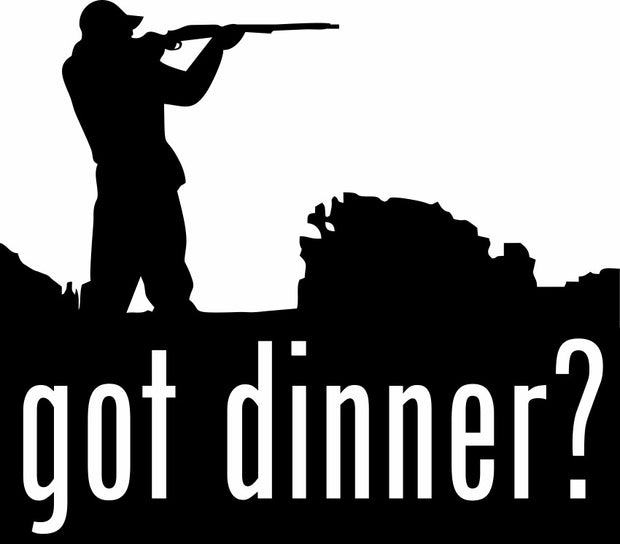 Got Dinner Funny Hunter Deer Duck Hunting Adult-Tshirt