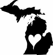 I Love Michigan I Heart Michigan Adult-Tshirt