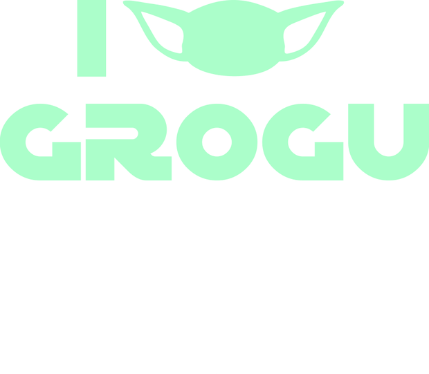 I Love Grogu Adult-Tshirt