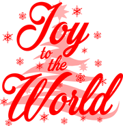 Joy To The World Fashion Christmas Holiday Adult-Tshirt