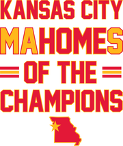 Kansas City Mahomes Of The Champions Adult-Tshirt