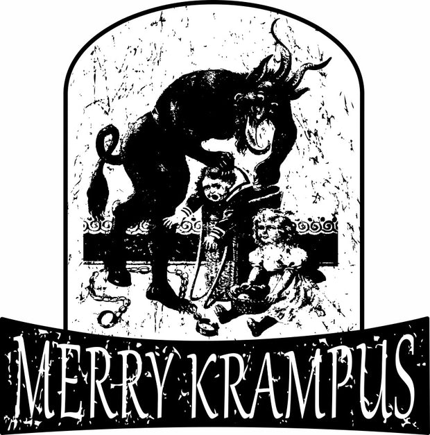 Merry Krampus Christmas Demon Adult-Tshirt