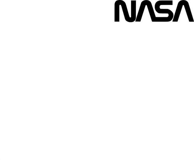 NASA Worm Logo Left Chest Adult-Tshirt