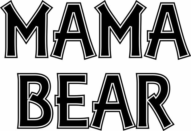 Mama Bear Funny Mommy Bear Adult-Tshirt