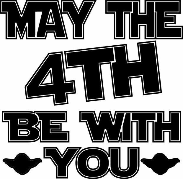 May The 4th Be With You Funny Adult-Tshirt