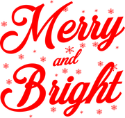 Merry and Bright Fashion Christmas Holiday Adult-Tshirt
