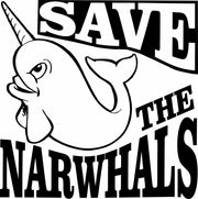 Save The Narwhals Adult-Tshirt