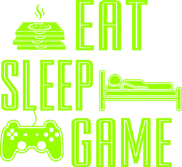 Cool Eat Sleep Game Funny Gaming Gamers Adult-Tshirt