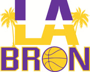 Palm Tree LA Bron Adult-Tshirt