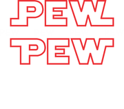 Pew Pew Pew Red Adult-Tshirt