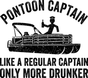 Pontoon Captain Like A Normal Captain Adult-Tshirt