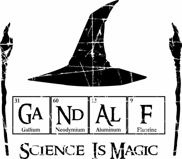 Science Is Magic Funny  Adult-Tshirt