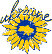 Distressed Sunflower Script Ukraine Peace In Ukraine Adult-Tshirt