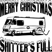 Merry Christmas Shitter's Full Funny Adult-Tshirt