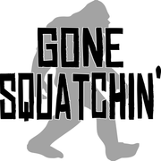 Gone Squatchin' Bigfoot Sasquatch Adult-Tshirt